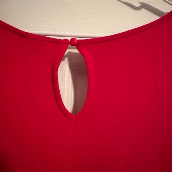 Torrid Side Lace Peplum Tank Top Size 2x RED with BLACK LACE - Picture 11 of 13